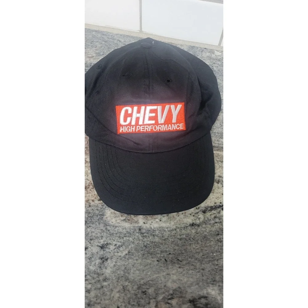 Trucker Hat Black Hat Chevy High Performance Adjustable Gift VTG